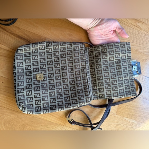 Fendi 2006 Zucchino monogram baguette crossbody bag - Picture 11 of 16